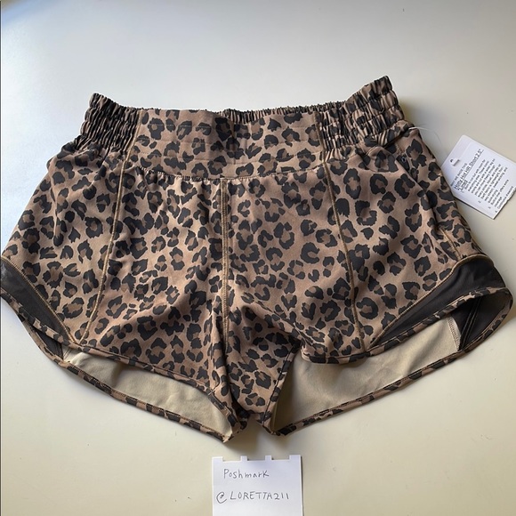 Lululemon Leopard Print Hotty Hot Shorts 2.5” - Picture 6 of 8